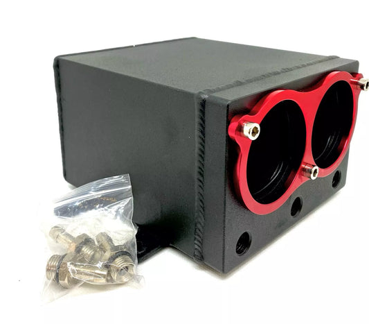 2,4 L Aluminium Catchtank Billet für 2x 044 Pumpe oder 2x 60mm Pumpe Turbo